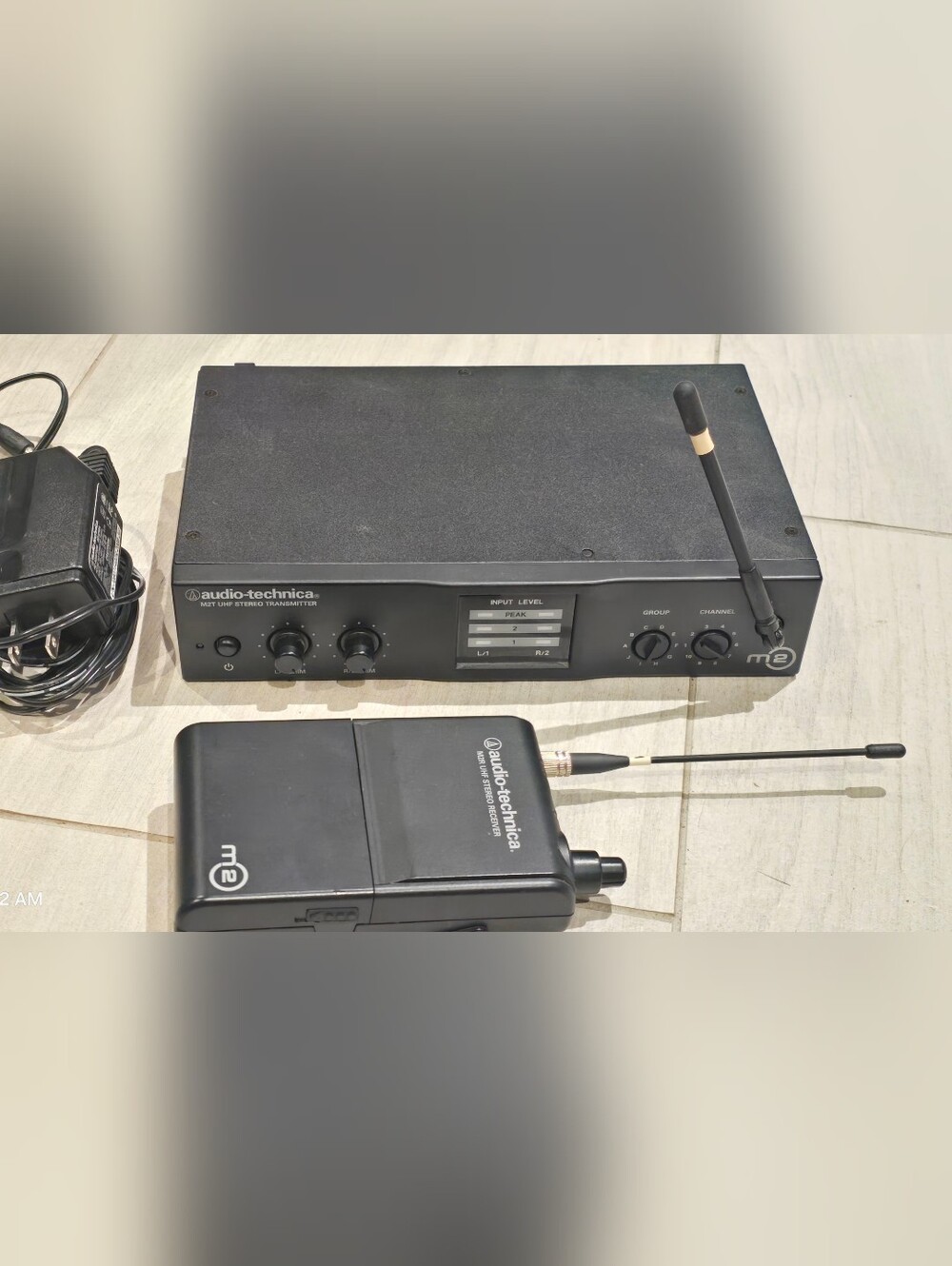 Audio Technica M2 Wireless In Ear Monitor System M2T Transmitter + M2R Receiver